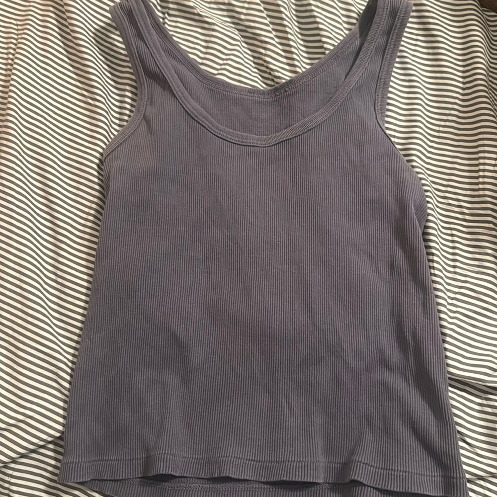 brandy melville faded navy tank